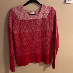 Red Ombré Knit Sweater
